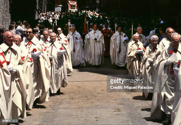 Toledo, Castile La Mancha . Corpus Christi Procession.