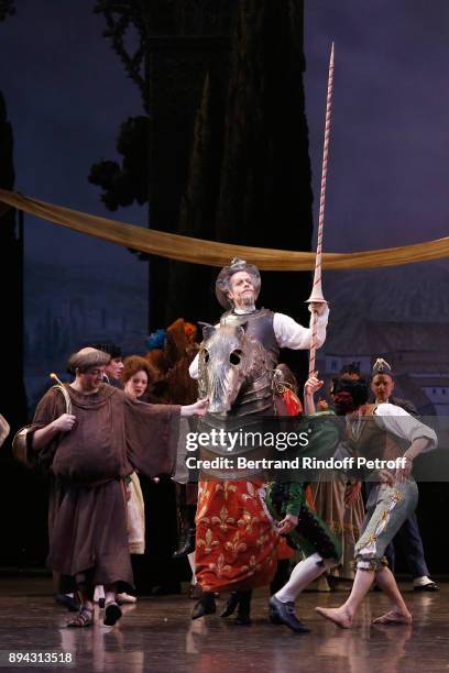 Dancers including Yann Chailloux perform in "Don Quichotte" during the 32th "Reve d'Enfants" : Charity Gala at Opera Bastille on December 17, 2017 in...