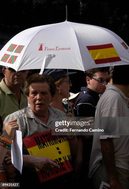 June 18, 2005. Madrid . Demonstration celebrated in Madrid against the law that regulate the marriage among people of the same sex.