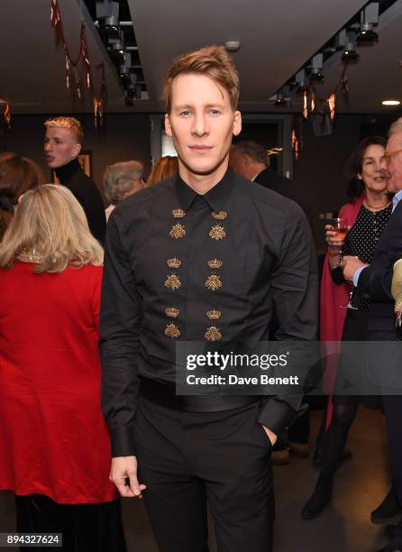 Dustin Lance Black attends the evening Gala Performance of "Matthew Bourne's Cinderella" at Sadler's Wells Theatre on December 17, 2017 in London,...