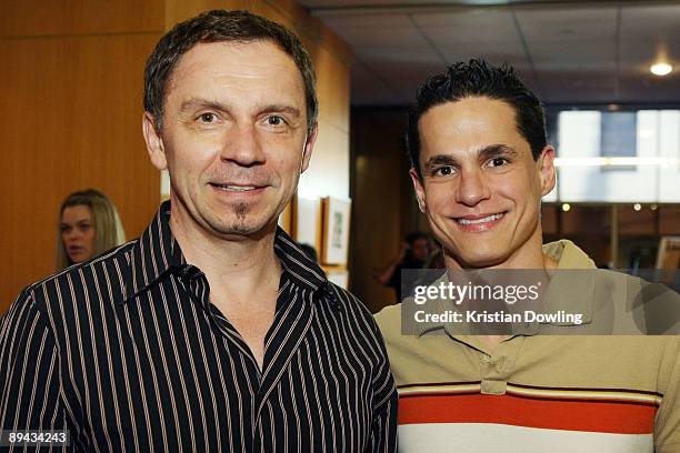 Animator Andreas Deja and Roger Viloria attend AMPAS' 14th Annual Marc Davis Celebration of Animation at the AMPAS Samuel Goldwyn Theater on July 28,...