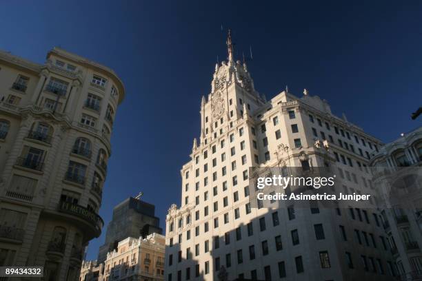 gran via - gran vía madrid bildbanksfoton och bilder