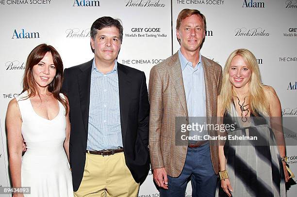 Producers Leslie Urdang, Dean Vanech, Daniel Revers and Miranda de Pencier attend a screening of "Adam" hosted by the Cinema Society and Brooks...