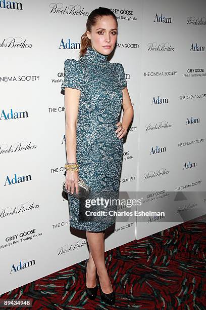 Actress Rose Byrne attends a screening of "Adam" hosted by the Cinema Society and Brooks Brothers at the AMC Loews 19th Street on July 28, 2009 in...