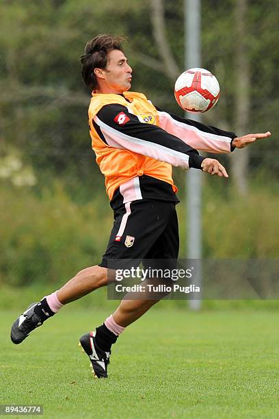 Giacomo Tedesco of U.S.Citt�di Palermo in action during a training session at Sportarena on July 28, 2009 in Bad Kleinkirchheim, Austria.