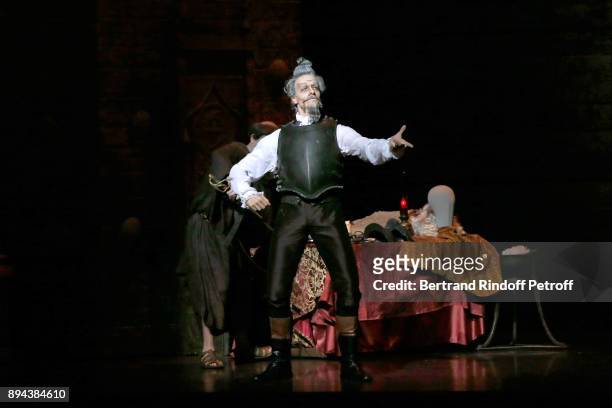 Dancer Yann Chailloux performs in "Don Quichotte" during the 32th "Reve d'Enfants" : Charity Gala at Opera Bastille on December 17, 2017 in Paris,...