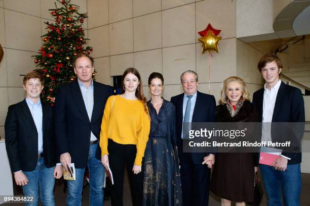 Prince and Princess Michel de France with Frederic Motte, his wife President of the Event, Angelique Motte and their children Maximilien, Nicholas...