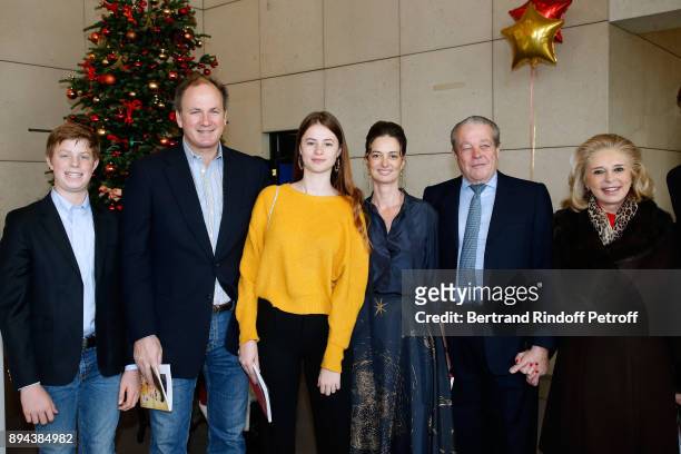 Prince and Princess Michel de France with Frederic Motte, his wife President of the Event, Angelique Motte and their children attend the 32th "Reve...
