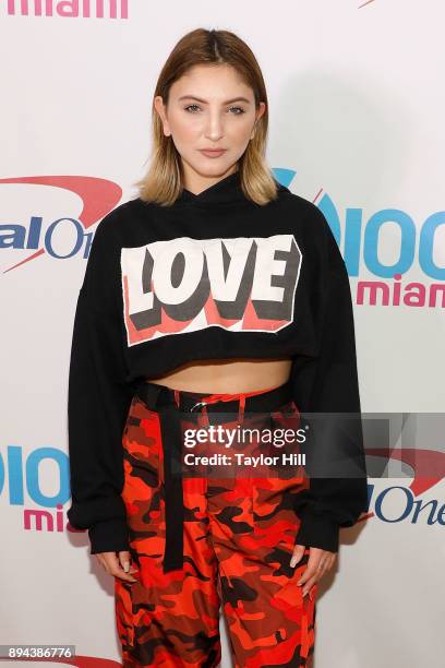 Julia Michaels attends the 2017 Y100 Jingle Ball at BB&T Center on December 17, 2017 in Sunrise, Florida.