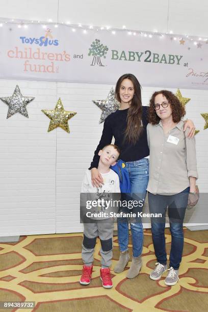 Ali Kay and family attend The Baby2Baby Holiday Party presented by Toys"R"Us at Montage Beverly Hills at Montage Beverly Hills on December 17, 2017...