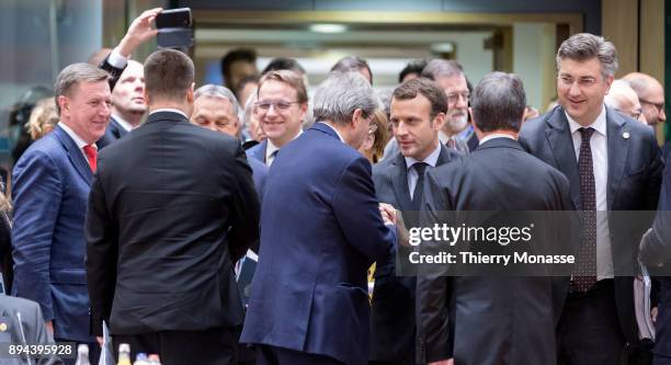 From Left: Latvian Prime Minister Maris Kucinskis, Estonian Prime Minister Juri Ratas, Hungarian Prime Minister Viktor Mihaly Orban, Italian Prime...