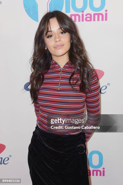 Camila Cabello attends Y100's Jingle Ball 2017 at BB&T Center on December 17, 2017 in Sunrise, Florida.