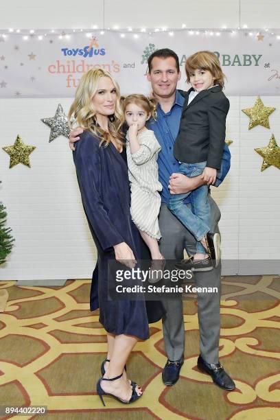 Molly Sims, Scott Stuber and family attend The Baby2Baby Holiday Party presented by Toys"R"Us at Montage Beverly Hills at Montage Beverly Hills on...