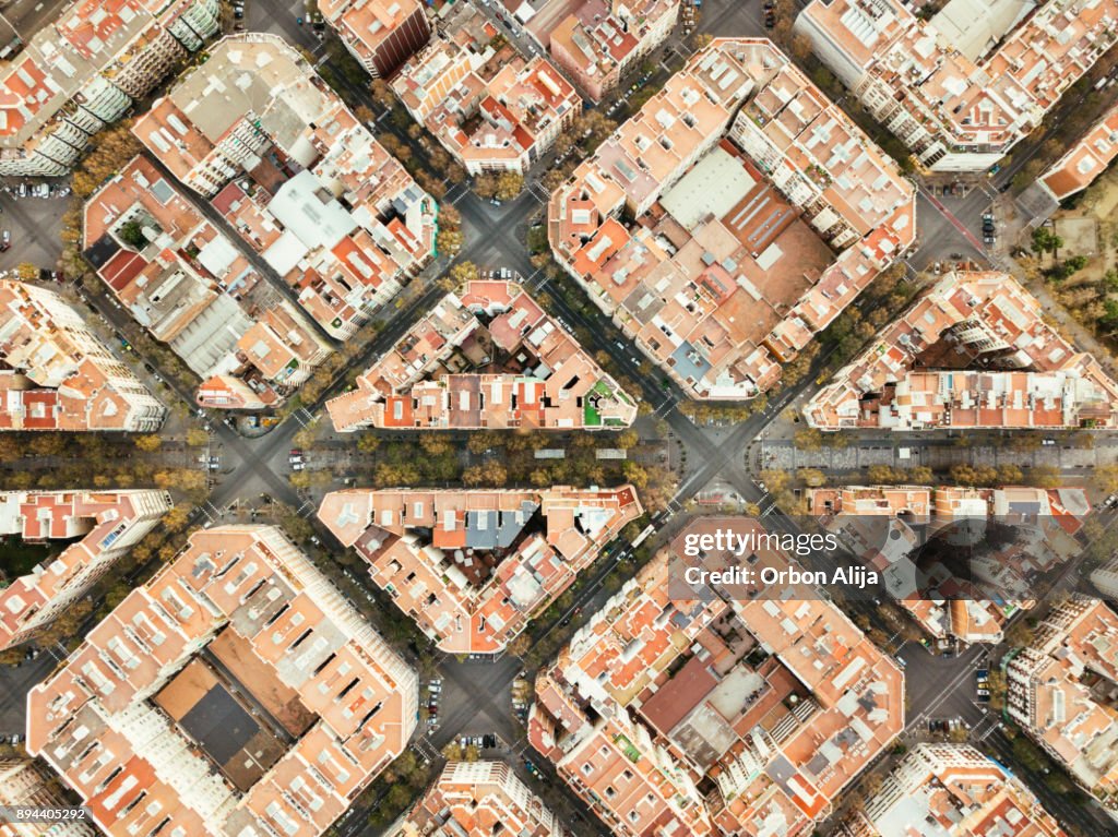 Barrio de Eixample en Barcelona