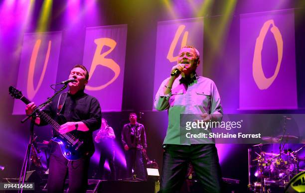 Duncan Campbell and Robin Campbell of UB40 perform live on stage at O2 Apollo Manchester on December 17, 2017 in Manchester, England.