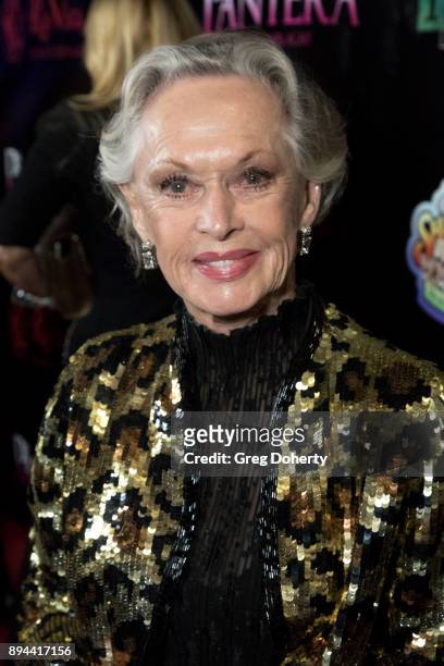 Actress Tippi Hedren attends the Rio Vista Universal's Valkyrie Awards and Holiday Party on December 16, 2017 in Los Angeles, California.