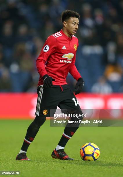 Jesse Lingard of Manchester United during the Premier League match between West Bromwich Albion and Manchester United at The Hawthorns on December...
