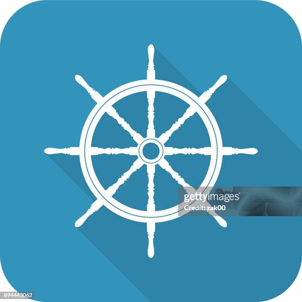 ship helm - rudder stock illustrations