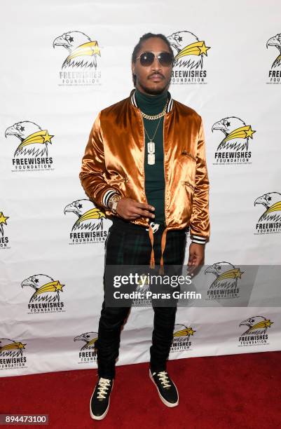 Rapper Future attends the 5th Annual FreeWishes Foundation A Winter Wishland at Bessie Branham Park on December 17, 2017 in Atlanta, Georgia.