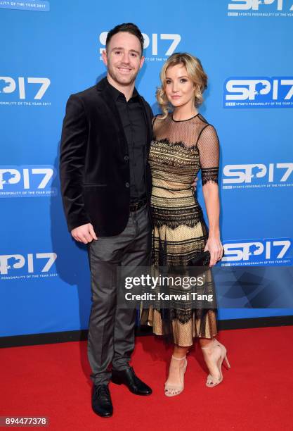 Richie Myler and Helen Skelton attend the BBC Sports Personality of the Year 2017 Awards at the Echo Arena on December 17, 2017 in Liverpool, England.