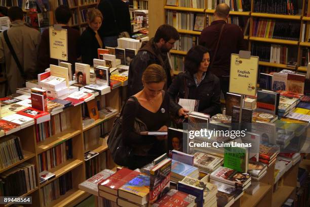 April 23, 2008. Madrid, Spain. Antonio Machado bookshop.
