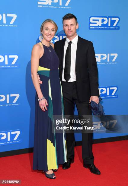 Paula Radcliffe and Gary Lough attend the BBC Sports Personality of the Year 2017 Awards at the Echo Arena on December 17, 2017 in Liverpool, England.