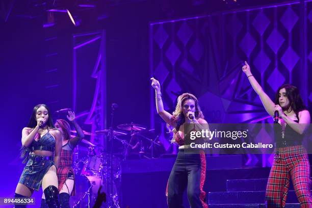 Fifth Harmony performs at Y100's Jingle Ball 2017 at BB&T Center on December 17, 2017 in Sunrise, Florida.