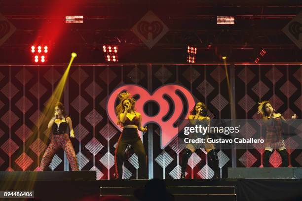 Fifth Harmony performs at Y100's Jingle Ball 2017 at BB&T Center on December 17, 2017 in Sunrise, Florida.