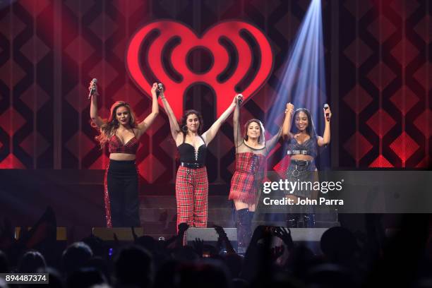 Fifth Harmony performs at Y100's Jingle Ball 2017 at BB&T Center on December 17, 2017 in Sunrise, Florida.