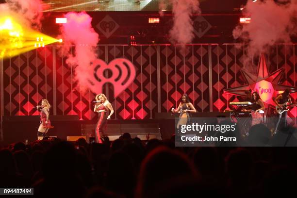 Fifth Harmony performs at Y100's Jingle Ball 2017 at BB&T Center on December 17, 2017 in Sunrise, Florida.