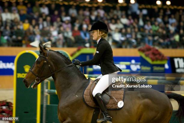 December 21, 2008. Arteixo, A Coruna, Galicia, Spain. Marta Ortega, daughter of Amancio Ortega, chairman of Inditex in the horse-racing CSI Casas...