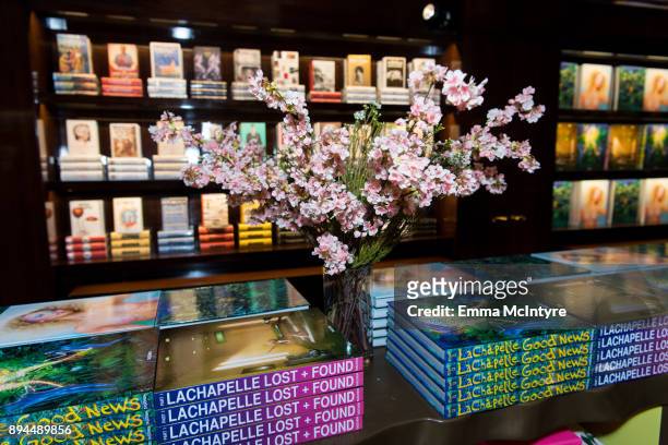 View of the atmosphere at the David LaChapelle book signing at TASCHEN Store Beverly Hills on December 17, 2017 in Beverly Hills, California.