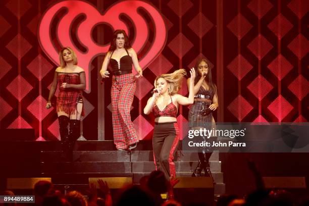 Fifth Harmony performs at Y100's Jingle Ball 2017 at BB&T Center on December 17, 2017 in Sunrise, Florida.