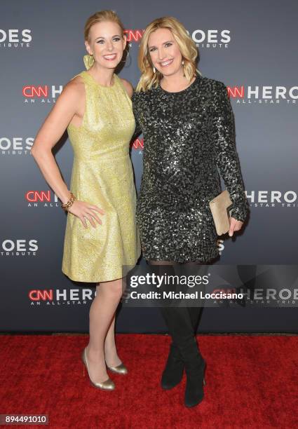 Margaret Hoover and Poppy Harlow attend CNN Heroes 2017 at the American Museum of Natural History on December 17, 2017 in New York City. 27437_017