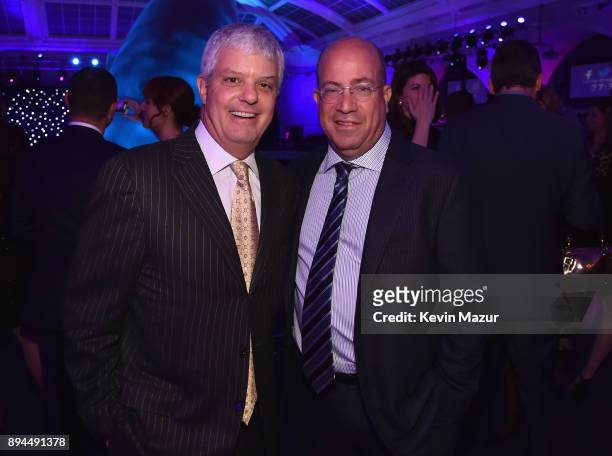 President of Turner David Levy and President of CNN Jeff Zucker attend CNN Heroes 2017 at the American Museum of Natural History on December 17, 2017...