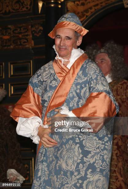 Mark Rylance during the opening night curtain call for "Farinelli and The King" on Broadway at The Belasco Theatre on December 17, 2017 in New York...