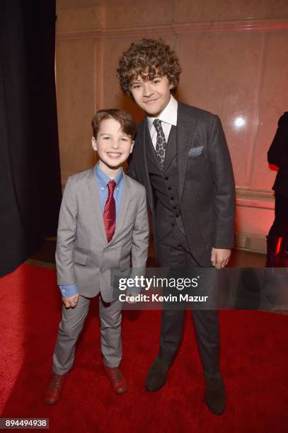 Iain Armitage and Gaten Matarazzo attend CNN Heroes 2017 at the American Museum of Natural History on December 17, 2017 in New York City. 27437_015