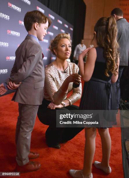 Iain Armitage and Brooke Baldwin attend CNN Heroes 2017 at the American Museum of Natural History on December 17, 2017 in New York City. 27437_016