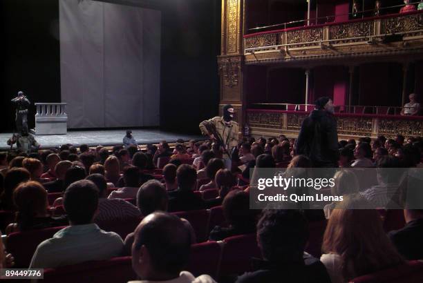 September 17, 2008. Maria Guerrero Theatre, Madrid, Spain. Dress rehearsal of the play 'Boris Godunov' with text by David Plana and direction of...