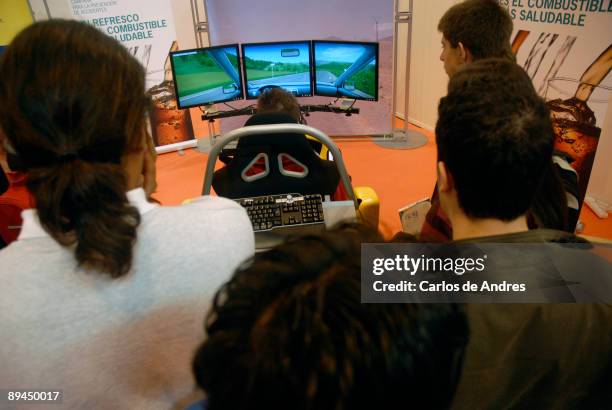 Medicine and health. Expo Health. IFEMA. Madrid. 2008. Test of driving.