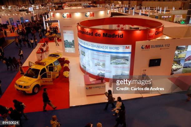 Medicine and health. Expo Health. IFEMA. Madrid. 2008. General view. Ambulances.