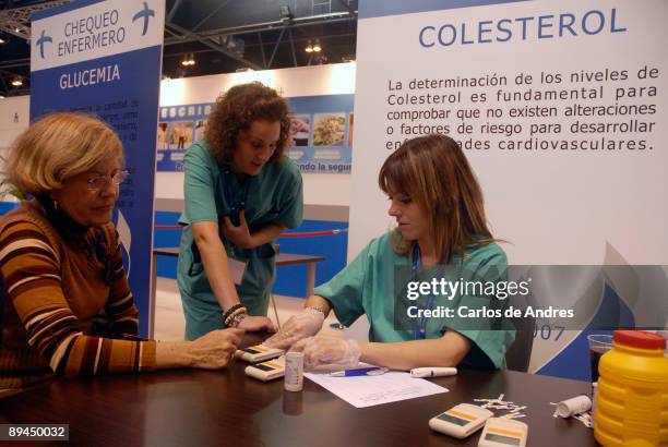 Medicine and health. Expo Health. IFEMA. Madrid. 2008. Analysis of cholesterol.