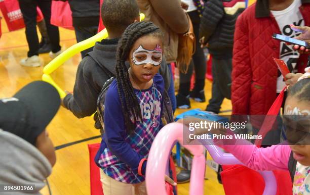 General View at the 5th annual FreeWishes Foundation Winter Wishland at Bessie Branham Park on December 17, 2017 in Atlanta, Georgia.