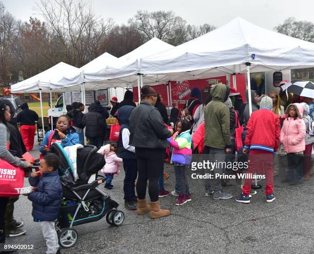 General View at the 5th annual FreeWishes Foundation Winter Wishland at Bessie Branham Park on December 17, 2017 in Atlanta, Georgia.