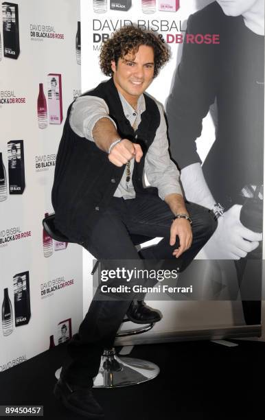 November 04, 2008. High Tech Hotel, Madrid, Spain. The singer David Bisbal presents his two new fragrances: DB BLACK, for men, and DB BLACK, for...