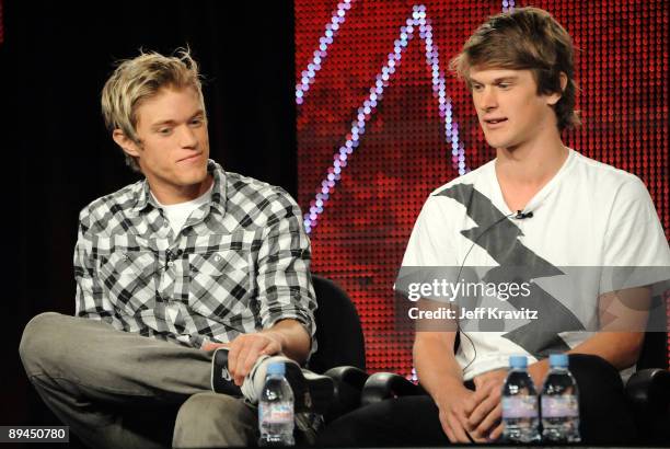 Duncan Penn and Jonnie Penn of "The Buried Life" speak during the MTV Networks portion of the 2009 Summer Television Critics Association Press Tour...