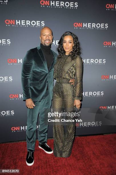Common and Angela Rye attend 11th Annual CNN Heroes: An All-Star Tribute at American Museum of Natural History on December 17, 2017 in New York City.