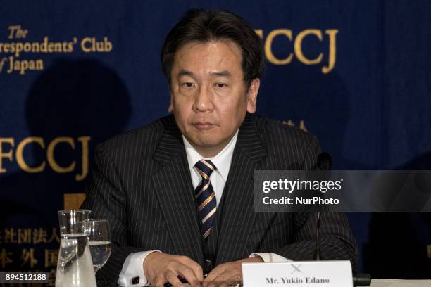 Yukio Edano, Leader of The Constitutional Democratic Party , speaks about his nascent party's activities and what kind of role it will play in the...