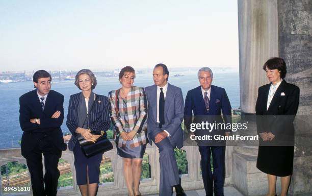 May 25, 1993. Istanbul, Turkey. Official visit of the King of Spain Juan Carlos and Sofia to Turkey. In the image, Kings visiting the Topkapi Palace.