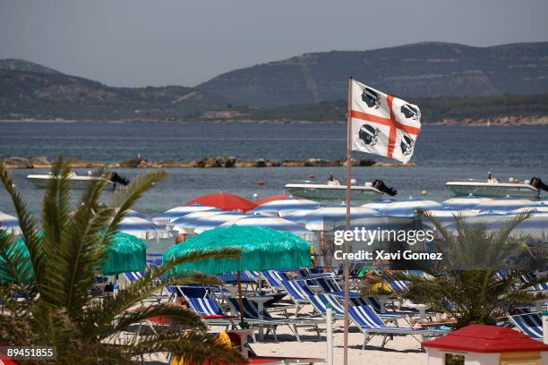 Alghero. Sardinia. Beach of San Giovanni. Located on the northwest coast of Sardinia, Alghero has become a major holiday destination in recent years...